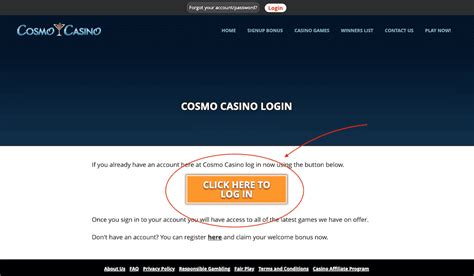 cosmo casino login.